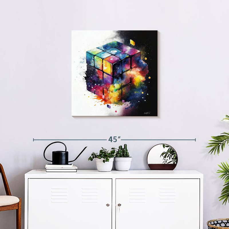 Senne Rubik, 24" H x 24" W