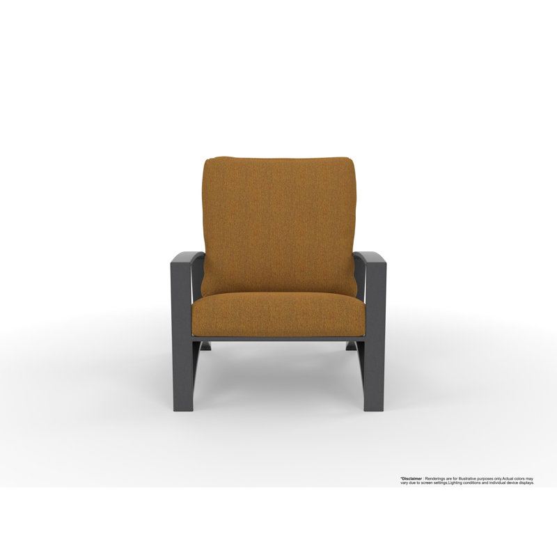 Arc Outdoor Lounge Chair, Trax Sequoia, Carbon Black