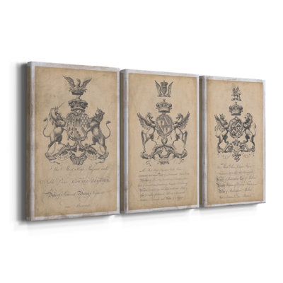 Peerage of England II  -Custom Wrapped Gallery Canvas - 3 Pieces