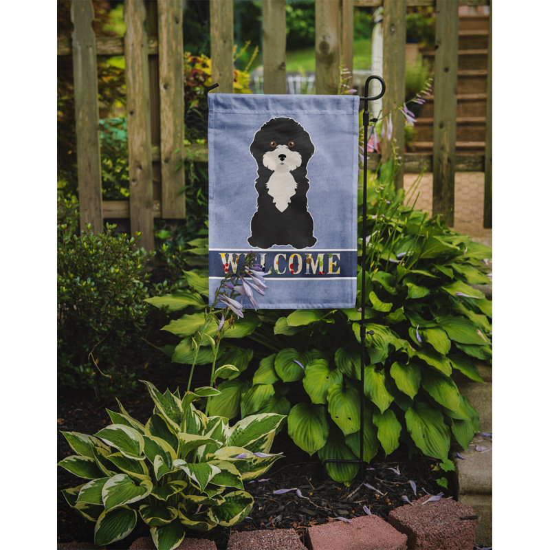 Drapeau impérial Shih Tzu Welcome Garden taille 9EC59815D20042D399EE9FCE8498D299, Caniche de Chypre noir