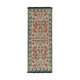 Rug & Kilim’S Classic Runner In Red Floral Patterns On Off-White