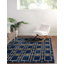 Tapis contemporain corando de couleur bleue-69556859