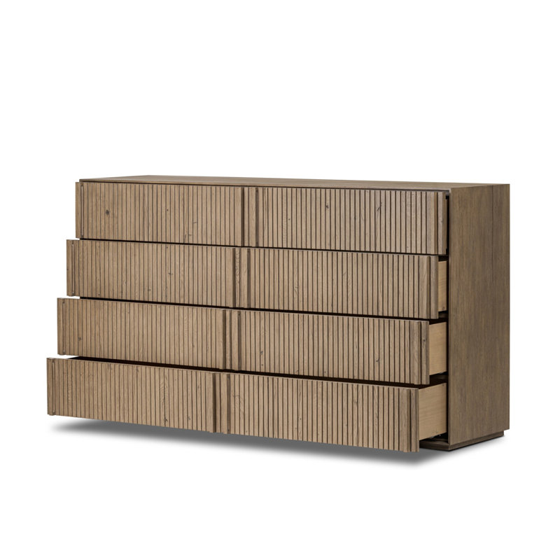 Leo 8 - Drawer Dresser, Rustic Grey