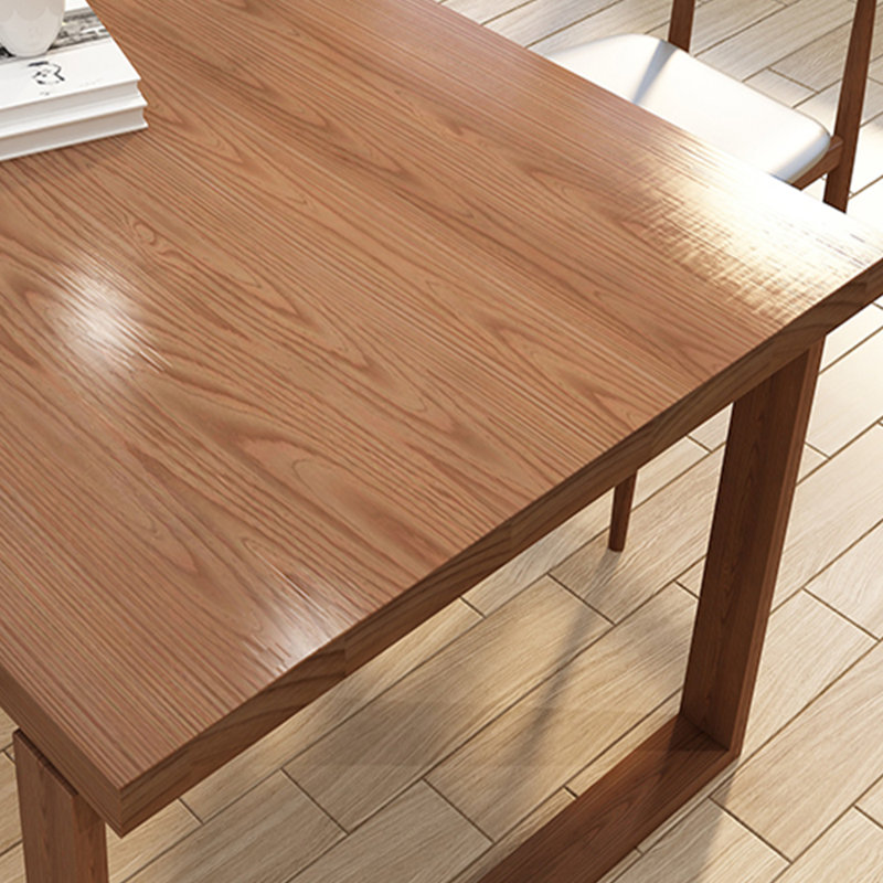 Ensembles de table de salle à manger en bois de frêne, H 29,52 po x L 86,61 po x l 35,43 po