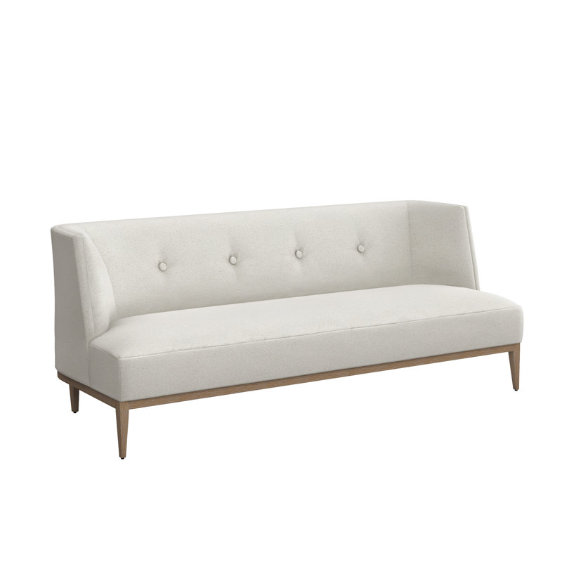 Canapé sans accoudoirs 80,5 po Chloe Condo, 100% polyester camée, Gris glacé