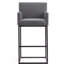 Tabouret de bar en cuir Vegan-840680095-842983107