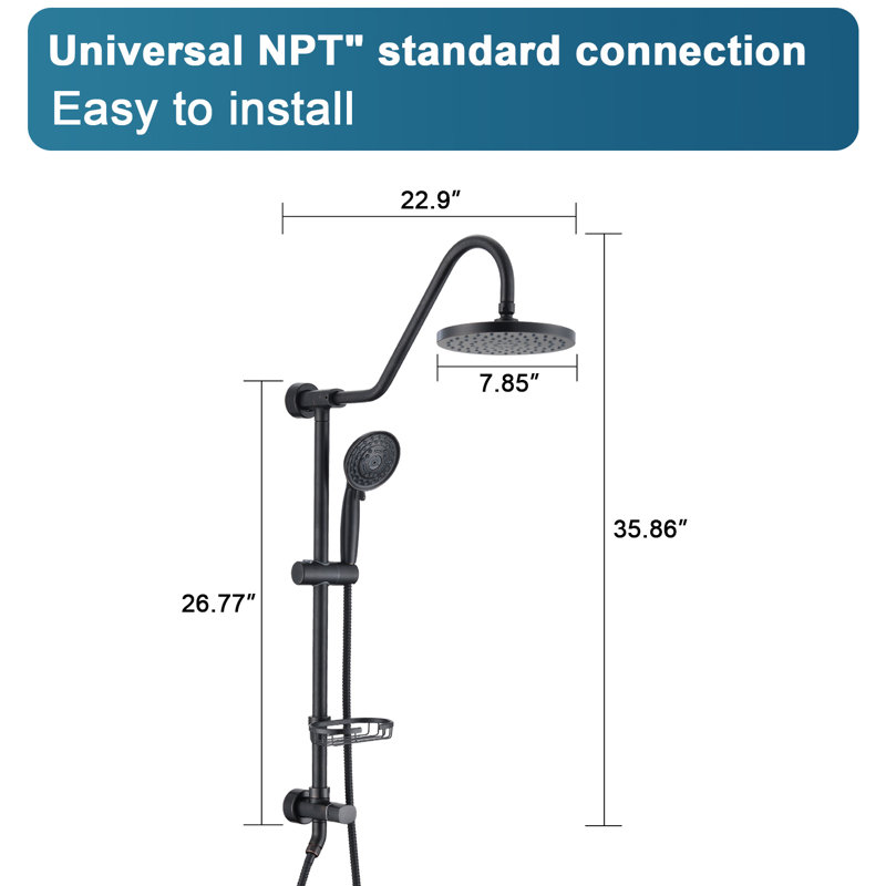 Dual Shower Head 1.8 GPM GPM