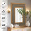 Miroir mural rustique en bois massif-19947434