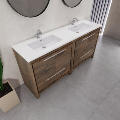 Ensemble de meuble-lavabo double 72 po Eden