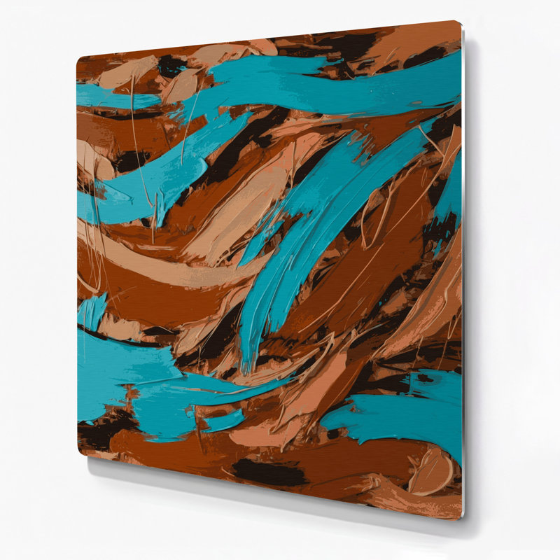 Neo Expressionism 72 Brown Metal Wall Art