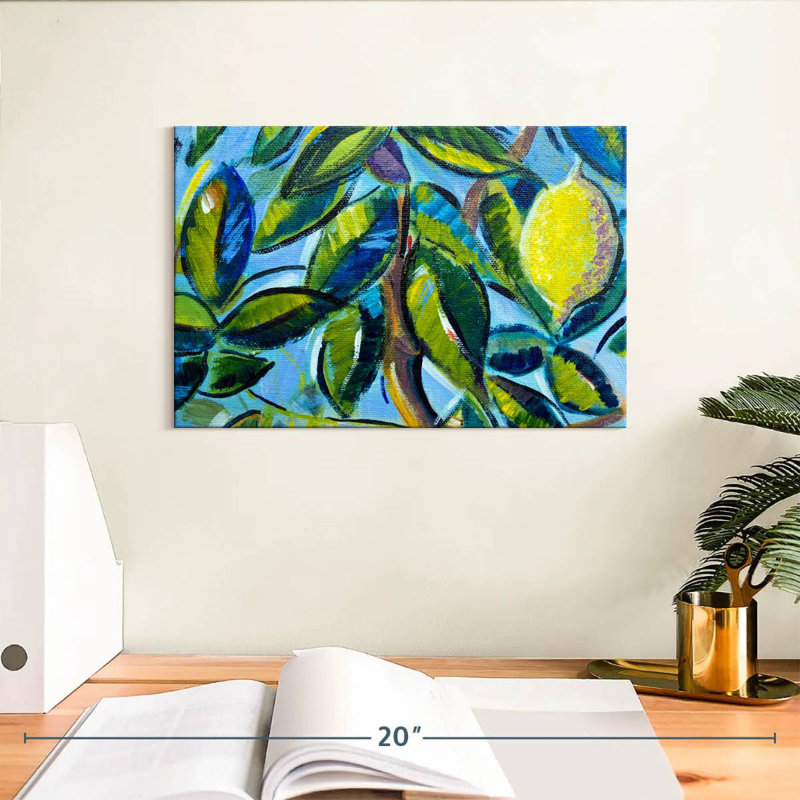Lemon Tree Leaves, 8" H x 12" W