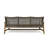 WOOD + WICKER 3 SEATER