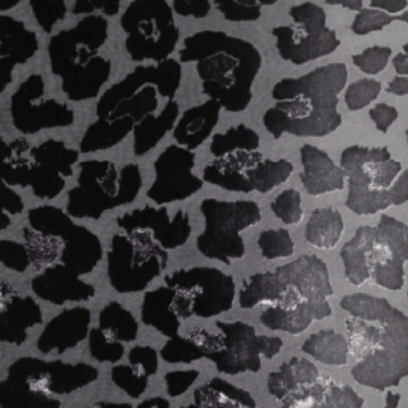 Leopard Square Velvet Pillow, 18"H x 18"W, Ice Animal Print