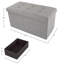 Repose-pieds de rangement pliant avec bac amovible Lavish Home-1418346203