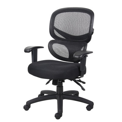 Samy Multi-Function Task Chair, Black Mesh Serenesoft, Ratchet Back