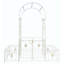 Arche de jardin en métal avec barrière 79,5 po x 86,6 po