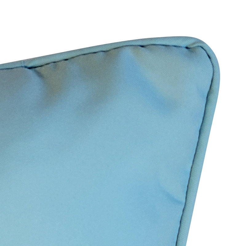 Embroidered Outdoor Reversible Throw Pillow