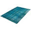 Tapis bleu en laine noué à la main de conception unique 2000 pi 6 pi 9 po x 10 pi 2 po Oline