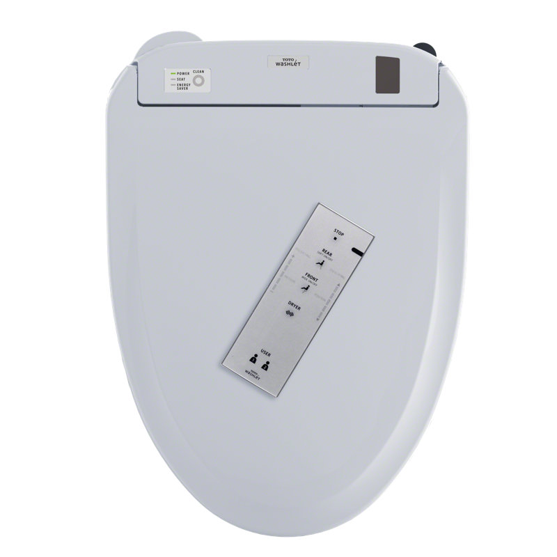 TOTO® S300e WASHLET®+ Ready Electronic Bidet Toilet Seat with EWATER+®, Elongated, Cotton White