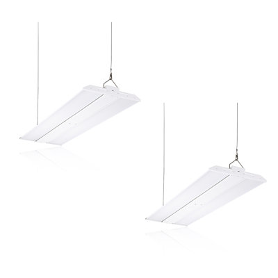 4FT LED Linear High Bay Light, 225W 30375LM, Dimmable Commercial Hanging Shop Lights, 5000K Daylight