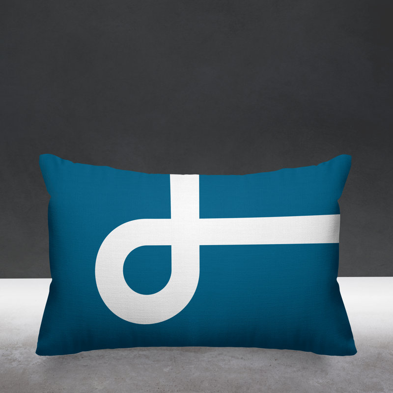 Coussin intérieur / extérieur Channing, Turquoise