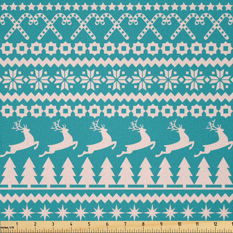 Alegandra Trees, Stars, Reindeer Multi-Purpose Fabric