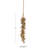 Jodine Metal Long Cluster Indoor Outdoor Gold Decorative Bells with Jute Hanging Rope