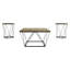 ENSEMBLE DE TABLE BASSE 3 PIÈCES EN MÉTAL BRUN-1471331618