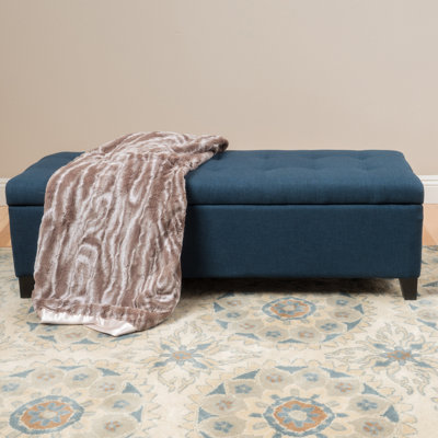 Idalynn 50" Wide Tufted Rectangle Storage Ottoman