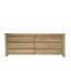 Commode double 6 tiroirs Darleena