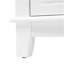 Meuble-lavabo 46 po sans lavabo, armoire seulement, 6 tiroirs à fermeture en douceur et portes doubles avec tablettes à 2 niveaux, pieds en pin, blanc