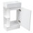 18.6" Bathroom Vanity With Sink, Bathroom Vanity Cabinet With Two-Tier Shelf, Left Or Right Orientation, White -1572231583