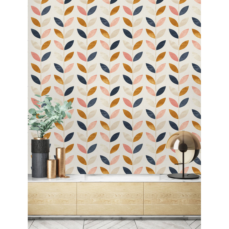 Rouleau de papier peint adhésif Hewish, L 16,67 po x l 25 po