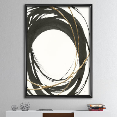 « gold glamour circle ii »-reproduction d’image sur toile