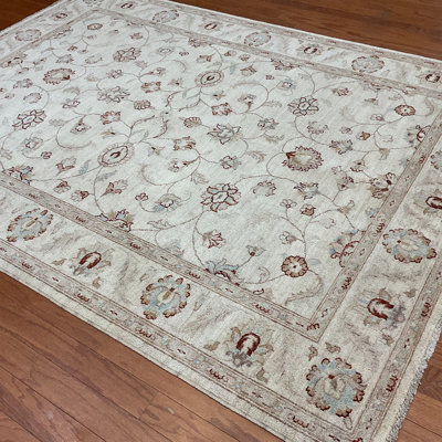 Tapis en laine Oushak Bungalow Rose