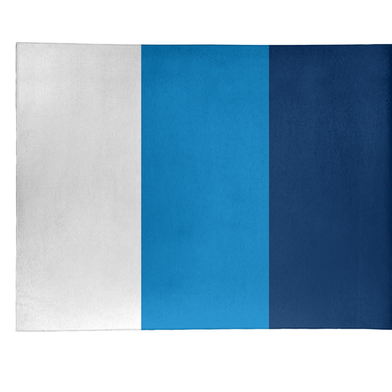 Tapis à rayures en polyester la puissance "la puissance", Rectangle 9 pi x 12 pi