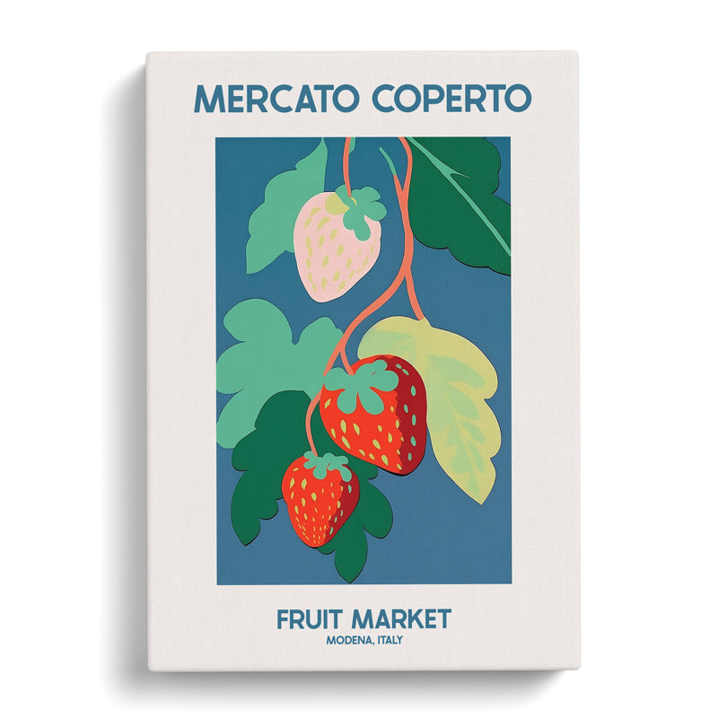 XMKTMKT-431 Mercato Coperto Fruit Market Exhibition 5 - Wrapped Canvas Print, 50cm H x 35cm W x 3cm D