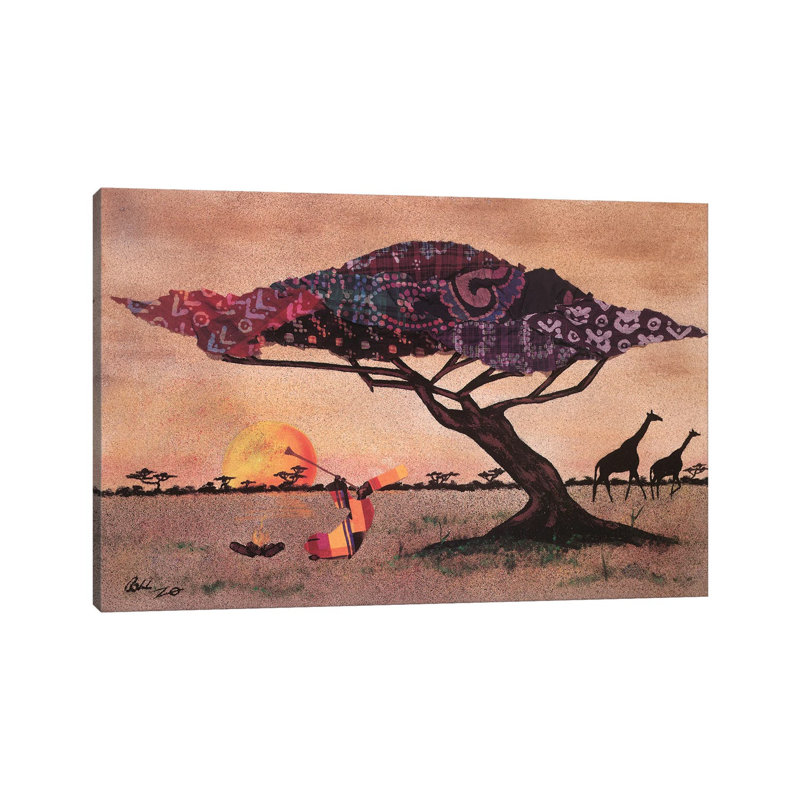 Plains Of Africa by Alonzo Saunders - Wrapped Canvas Print, 66.04 cm H x 45.72 cm W x 1.91 cm D
