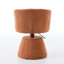 Tabouret de bar pivotant à 360 ° à hauteur réglable, chaise de salle à manger ronde rembourrée en chenille moderne, fauteuil de meuble-lavabo ergonomique pour chambre à coucher, îlot de cuisine et pub, paquet simple