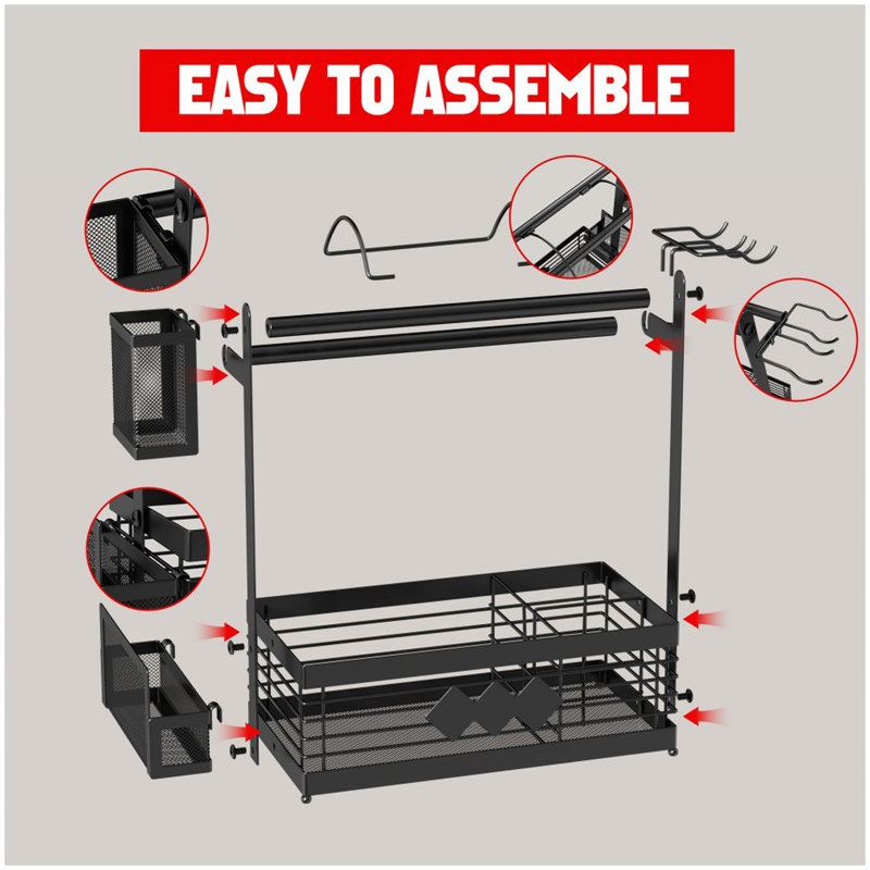 Organisateur de cuisine pour ustensiles de pique-nique pour camping-car