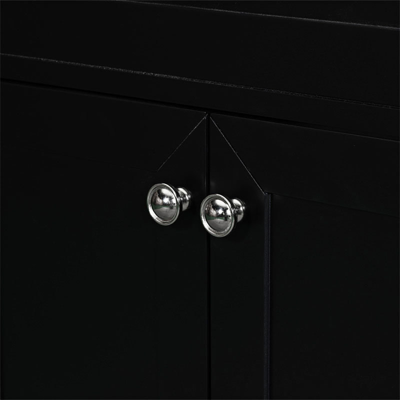 35.50'' Single Bathroom Vanity Base Only, Black