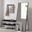 Miroir de plancher rectangulaire en métal de 65 po x 24 po Kulis-883281386