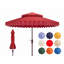 Parasol d'extérieur festonné inclinable 101 po Poppy-482910545