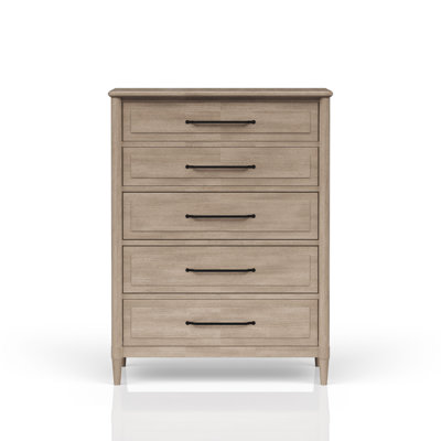 Commode 5 tiroirs finition sable