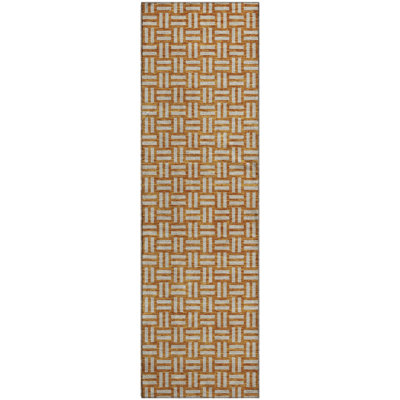 Premium Machine Washable Prisco Terracotta Rug