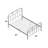 Annabelle Platform Bed Vintage Open Frame, Industrial Pipe Cast with Copper Handbrush Accent-1545292372