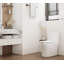 Toilette allongée monopièce à une pièce de style moderne et puissant (chasse latérale) 12 po Ke King