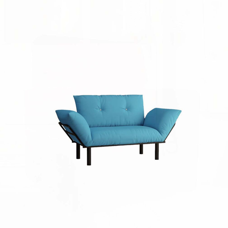 Causeuse Ewald, Tissu turquoise