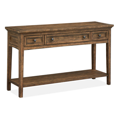 Console en bois massif 50 po Causglen
