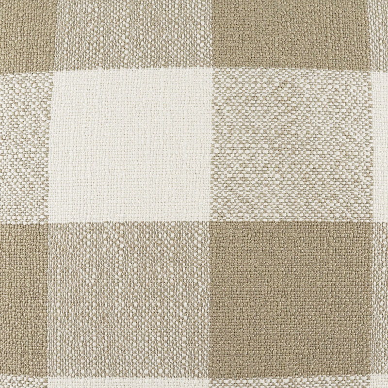 Checked Out Throw Pillow, Mushroom